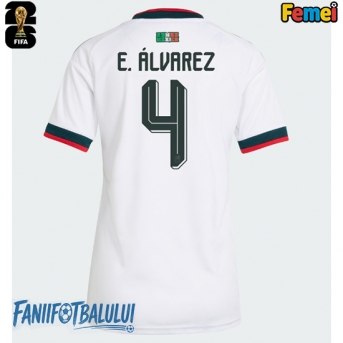 Mexic Edson Alvarez #4 Echipament de Fotbal Replică Mondial 2026 Femei Deplasare